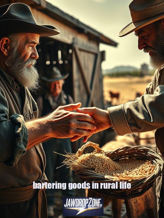 What Items Bartered in Early Rural Life?