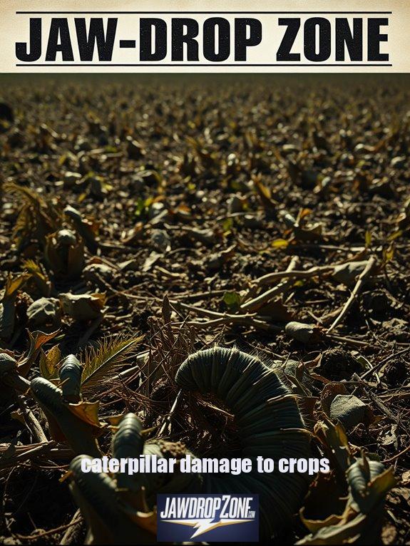 caterpillar damage to crops