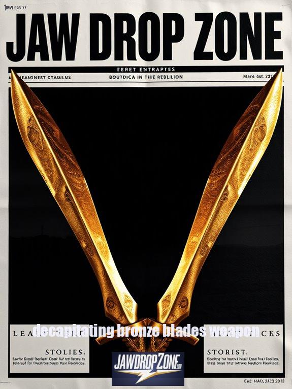 decapitating bronze blades weapon