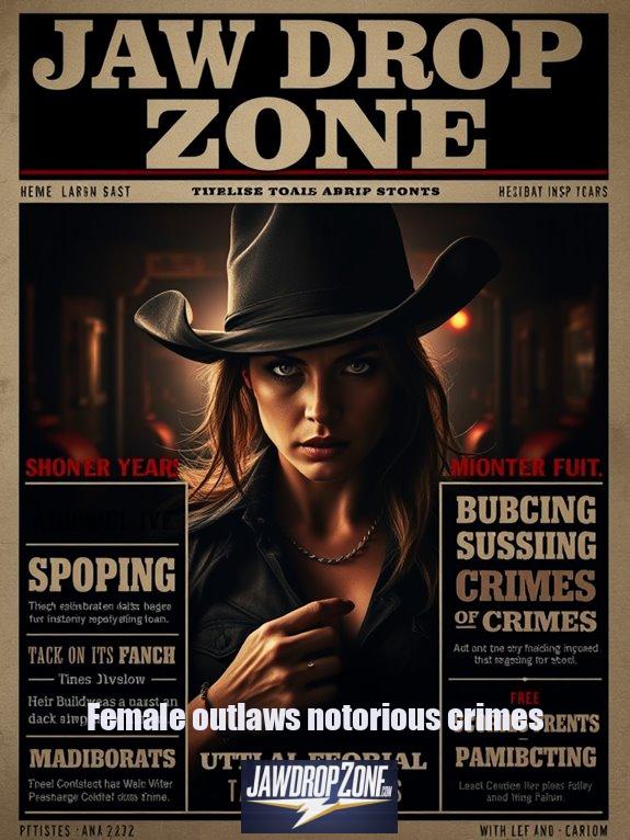 10 Shocking Tales of Female Outlaws Crimes