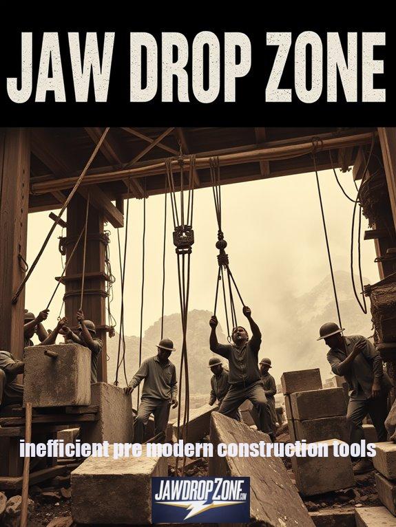 inefficient pre modern construction tools