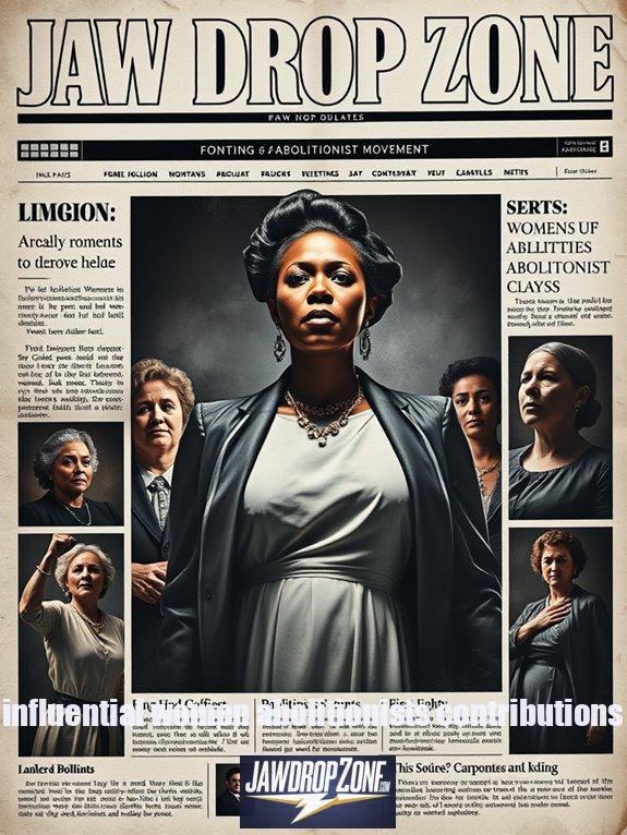 influential women abolitionists contributions