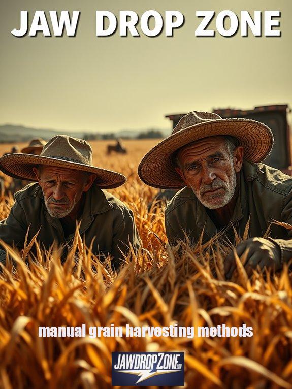 manual grain harvesting methods