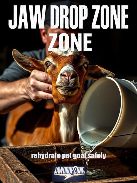 rehydrate pet goat safely