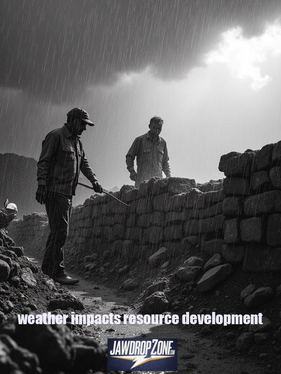 weather impacts resource development
