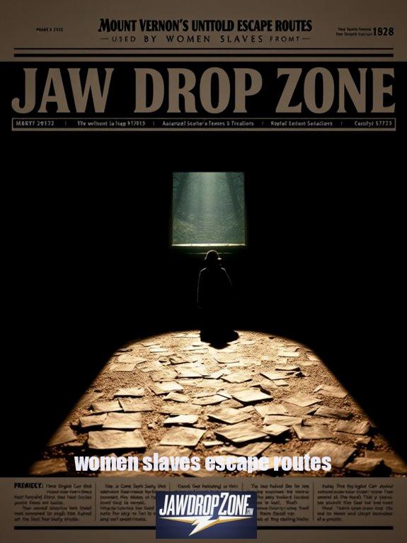 women slaves escape routes