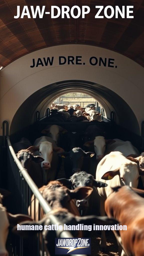 humane cattle handling innovation