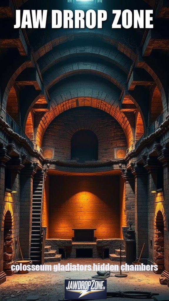 colosseum gladiators hidden chambers