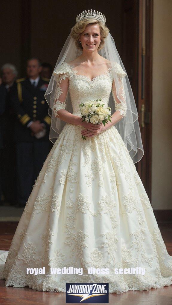 royal wedding dress security